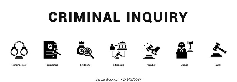 Ilustração moderna e limpa do banner da web apresentando ícones temáticos para a comunicação visual