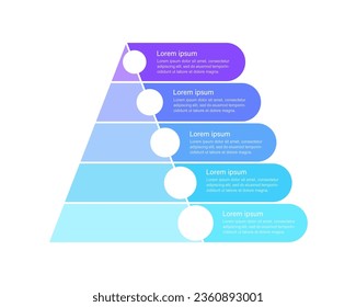 Criminal justice system infographic chart design template. Major institutions. Abstract vector infochart with blank copy spaces. Instructional graphics with 5 step sequence. Visual data presentation
