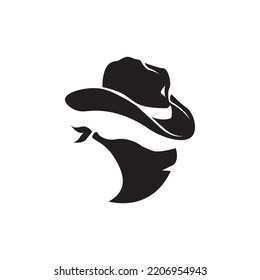 Criminal mask and Bandit icon, logo vector design illustration 