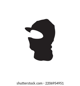 Criminal mask and Bandit icon, logo vector design illustration 