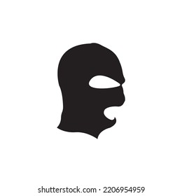 Criminal mask and Bandit icon, logo vector design illustration 