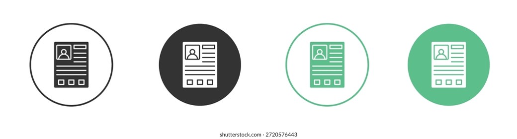 Pictogramas de iconos de antecedentes penales. Vector EPS 10