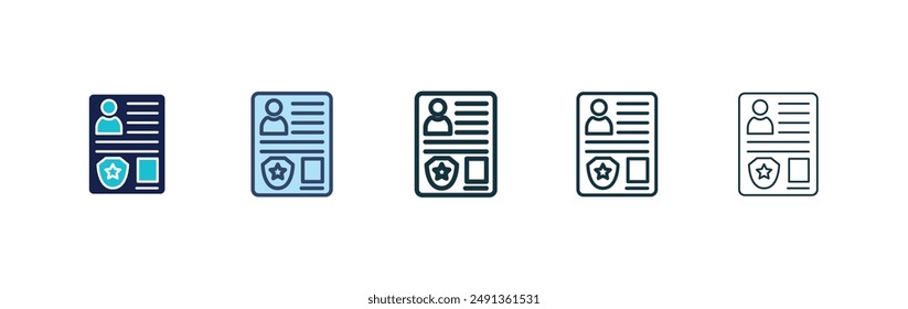 Icono de antecedentes penales sobre fondo blanco