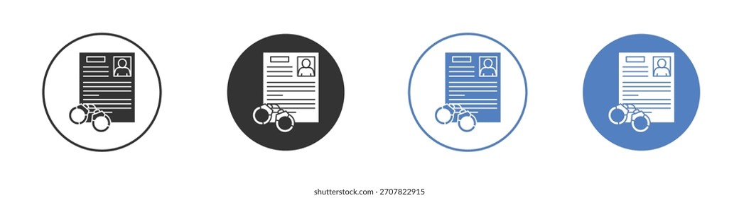 Strafregistersymbol, Vektorgrafik. für mobiles Konzept und Webdesign