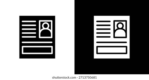 Strafregistersymbol. Vektorgrafik. Silhouette in schwarzer Farbe