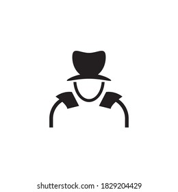 criminal vector icon design template