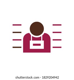 plantilla de diseño de icono de vector criminal