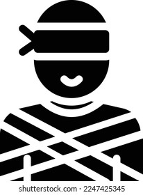 kriminelle Vektorgrafik auf transparentem Hintergrund. Hochwertige Symbole. Glyphen Vektorsymbole für Konzept und Grafikdesign.