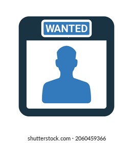 Criminal, wanted icon. Simple editable vector illustration.