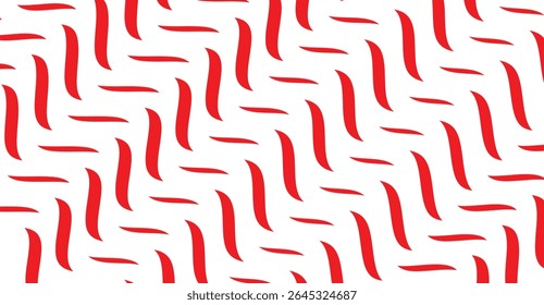 Pinceladas vermelhas: um padrão contínuo dinâmico com linhas onduladas e retas para fundos arrojados e desenhos gráficos vibrantes, expressivo Flair artsy 155