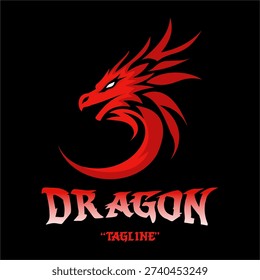 The Crimson Dragon Fire Logo
