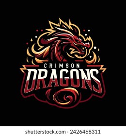 Crimson Dragons Logo design from Proanto Design