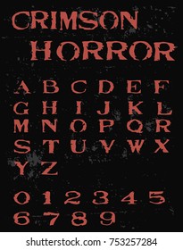 The Crimson Horror - Retro typewriter font