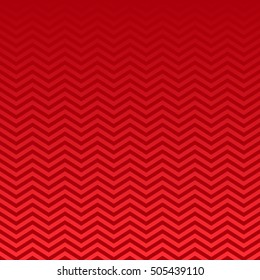 Crimson Red Ombre Chevron Vector Pattern. Christmas Background. Gradient Fade Textures Dip Dye Style. Horizontally Seamlessly Repeating Tile Swatch Made with Global Colors.