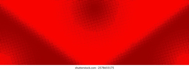 Crimson red pop art retro comic background with halftone dots desing, vector illustration eps10	