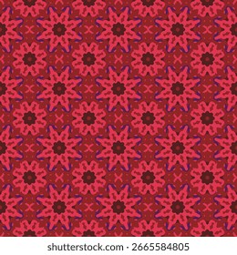 Crimson red wallpaper backdrop. Classical luxury Victorian era seamless pattern. Antique and elegant furniture print. Fantasy decoration banner. Holiday wrapping paper or gift wrap. Vector mandala art