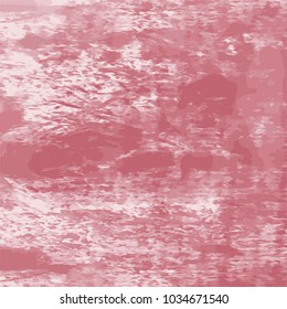 crimson red watercolor marble stone surface pattern with white marks and  dark splashes, vector illustration