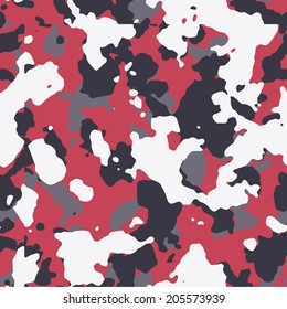 Crimson snow seamless camo texture vector