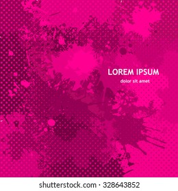 Crimson spotted background. Vector