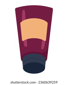 vector del frasco crimson protector solar aislado
