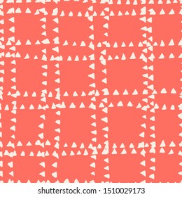 Crimson and White tie dye seamless pattern.  Shibori seamless print. Watercolor hand drawn batik.  Handmade watercolour shirt tie dye pattern. Japan traditional tile. Rose and Beige shibori.