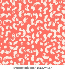 Crimson and White tie dye seamless pattern.  Shibori seamless print. Watercolor hand drawn batik.  Handmade watercolour shirt tie dye pattern. Japan traditional tile. Terracotta and White shibori.