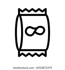 crips line icon illustration vector graphic. Simple element illustration vector graphic, suitable for app, websites, and presentations isolated on white background