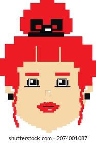 Criptopunk NFT blokchain, non fungible token. Pixel art character