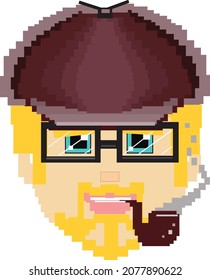 Criptopunk NFT blokchain, non fungible token. Pixel art character