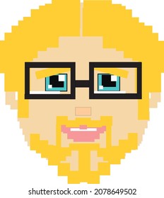 Criptopunk NFT blokchain, non fungible token. Pixel art character