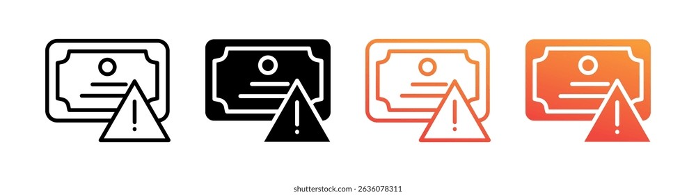 Krisen Multi-Style-Symbol Set Vektor