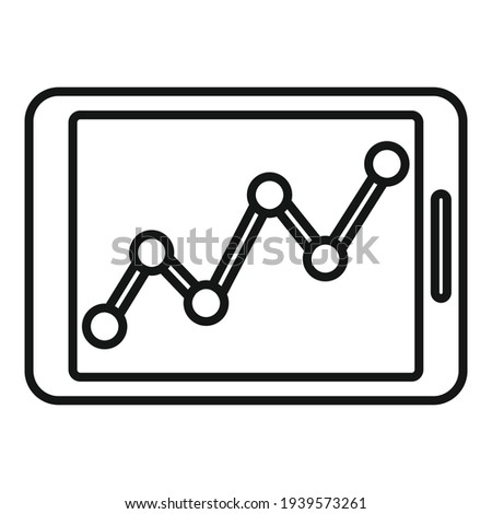 Crisis analysis icon. Outline crisis analysis vector icon for web design isolated on white background