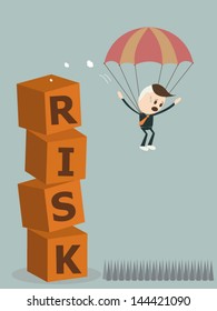 Crisis in business , vector format
