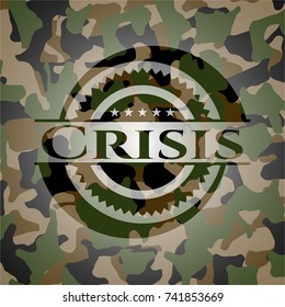 Crisis camouflaged emblem