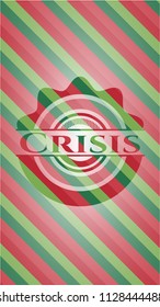 Crisis christmas style emblem.