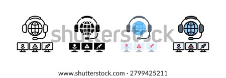 Crisis Command Center Icon Pack In Multiple Styles