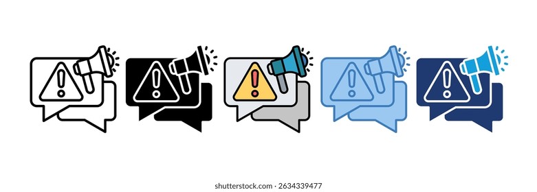 Crisis Communication Icon Element For Design