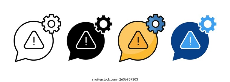 Crisis Communication Icon Set Multiple Style Collection