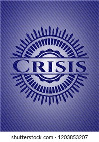 Crisis denim background