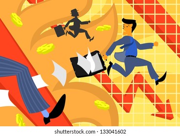 The crisis and the fire at the Exchange