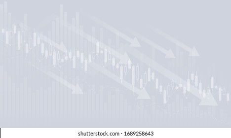 Crisis. Graphs and charts templates. Business infographics. Statistic and data, bankruptcy, financial crisis, money loss, down arrow, economy reduction. Financial chart. Vector illustration.