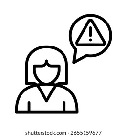 Elemento de icono de línea directa de crisis para diseño