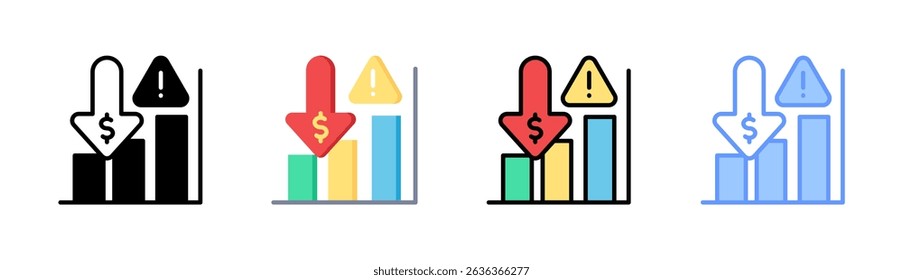 Crisis Icon Element For Design And Vector