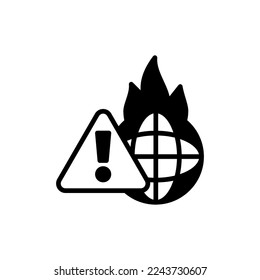 Icono de crisis en vector. Logotipo
