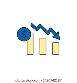 crisis icons  symbol vector elements for infographic web