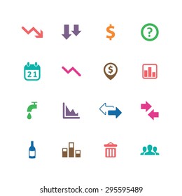 crisis icons universal set for web and mobile