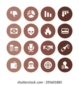 crisis icons universal set for web and mobile