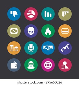 crisis icons universal set for web and mobile