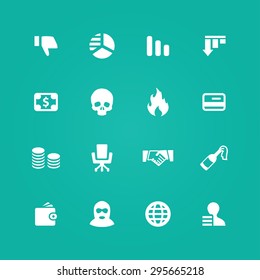 crisis icons universal set for web and mobile