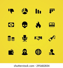 crisis icons universal set for web and mobile